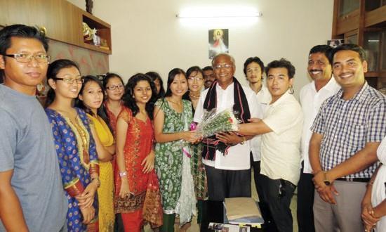 Mangalore NEST felicitates J R Lobo, urges for hostel, security