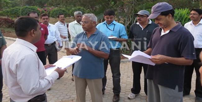 J R Lobo along with DC inspects Kadri Park development works