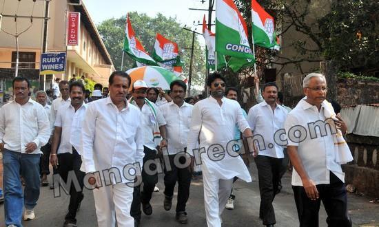 Mangalore: Congress Takes out ‘Padayatra’ for Harmony and to Spread Word that it is Secular