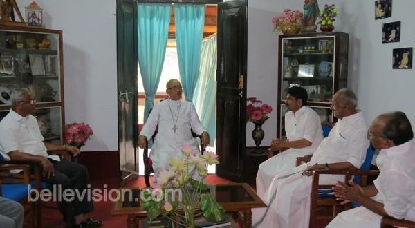 Mlore Kerala minister K C Joseph meets Bishop Dr Aloysius