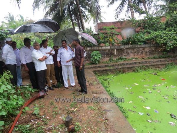 Mlore Karmbikere-Nature Pond Contaminated; MLA Lobo instructs Civic Body to Plug Drains