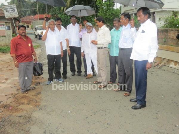 Mangalore MLA J R Lobo inspects concreting works, traffic diversions, water supply in city