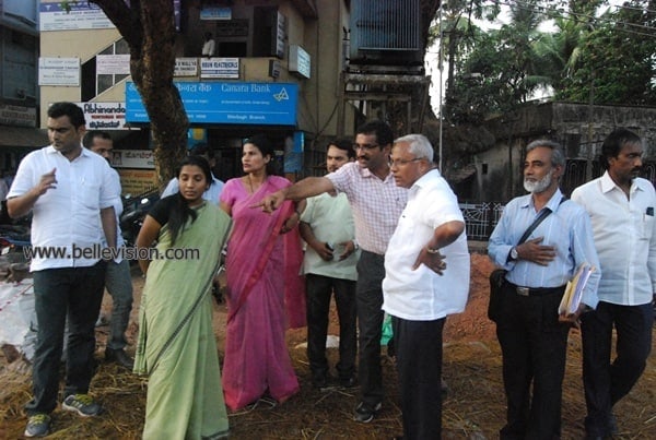Mangaluru: MLA J R Lobo inspects concreting work on Kadri-Nantoor Road