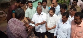 J.R. Lobo hands over relief to families for monsoon damage