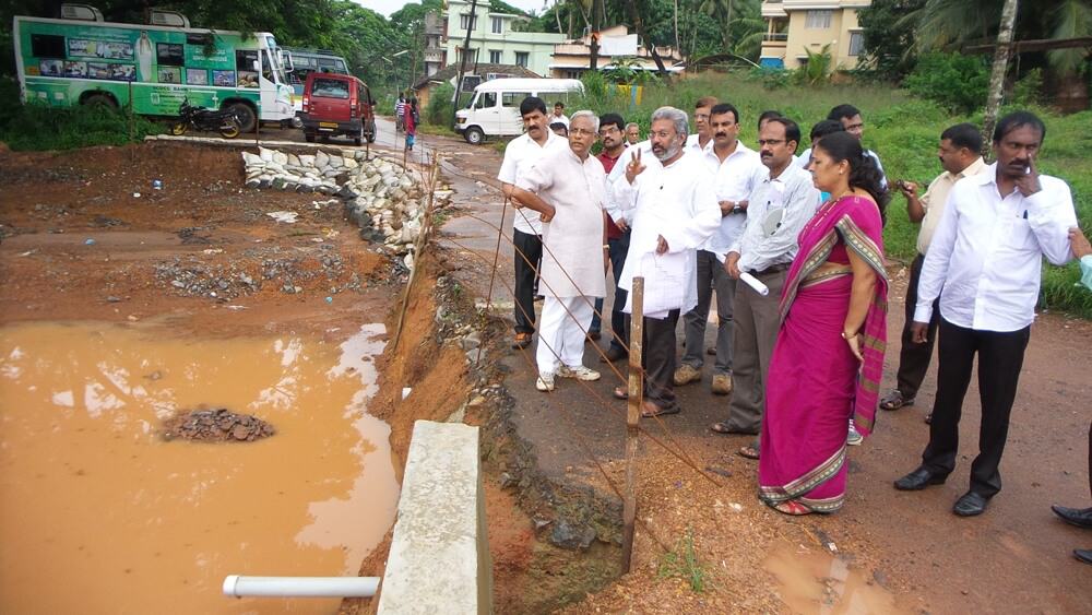 Spot inspection by MLA, Mayor to Bejai, Kaikamba market and Alape railway underpass