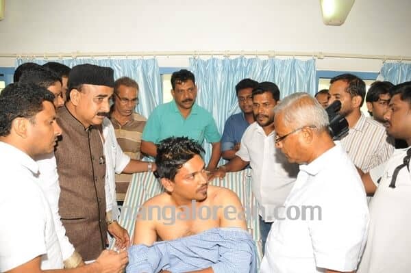 MLA J R Lobo Visits Attavar Assault Victim Shakir, Assures Justice