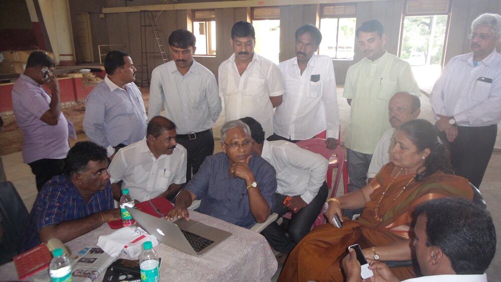 Town hall inspection by MLA, mayor and corporation officials