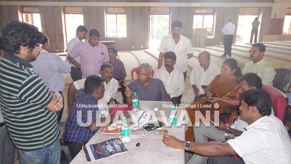 MLA JR Lobo inspects renovation of Town Hall