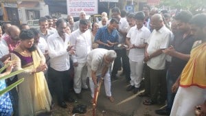 Guddali puje for new road in Kudumbi Garden, Balmatta