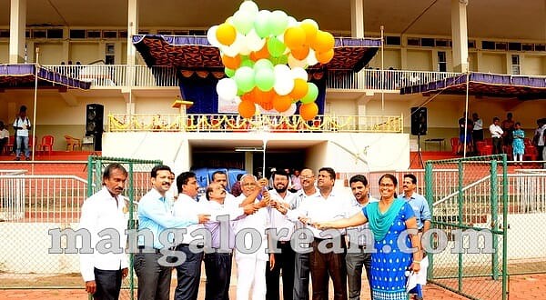 MLA J R Lobo Inaugurates Dasara Sports Meet at Mangala Stadium