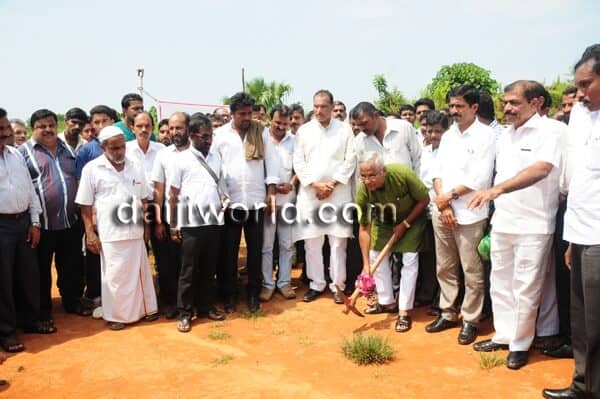 Foundation stone laid for play ground at KHB colony