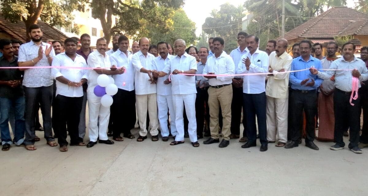 Mangaluru: MLA Lobo inaugurates newly-laid concrete road from Kottar Cross Daddalkad