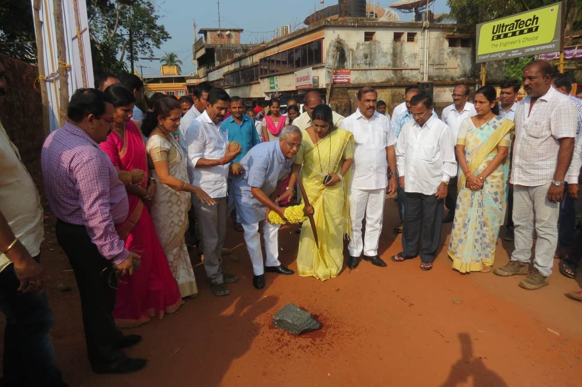 ಎಯ್ಯಾಡಿ – ದಂಡೆಕೇರಿ ಶಕ್ತಿನಗರ ರಸ್ತೆ ಅಭಿವೃದ್ಧಿ ಹಾಗೂ ಒಳಚರಂಡಿ ಕಾಮಗಾರಿಗೆ ಗುದ್ದಲಿಪೂಜೆ