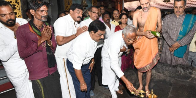 ಕದ್ರಿ ದೇವಸ್ಥಾನಕ್ಕೆ ಭೇಟಿ ನೀಡಿದ ಶ್ರೀ.ಜೆ.ಆರ್ ಲೋಬೊ