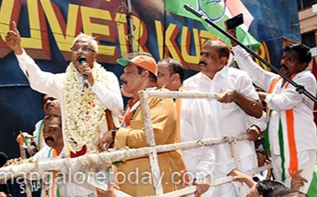 Congress candidate J R Lobo files nomination for Mangaluru South