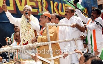 Congress candidate J R Lobo files nomination for Mangaluru South